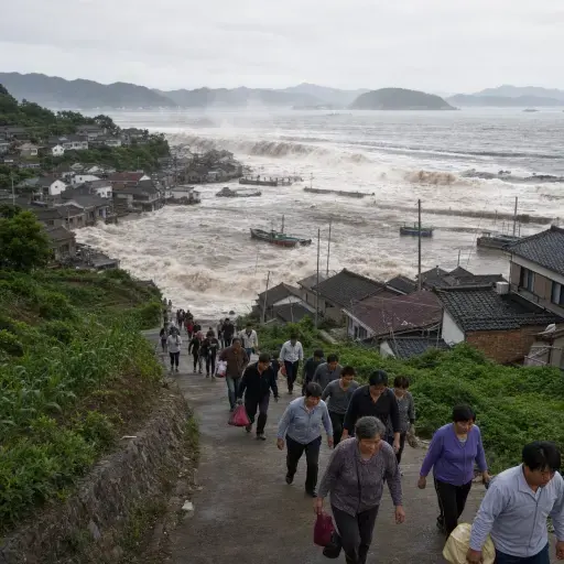 一场海啸冲击了亚洲多地的海岸线。