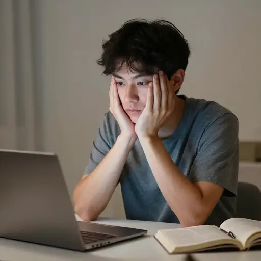 熬夜工作可能会危及你的健康。