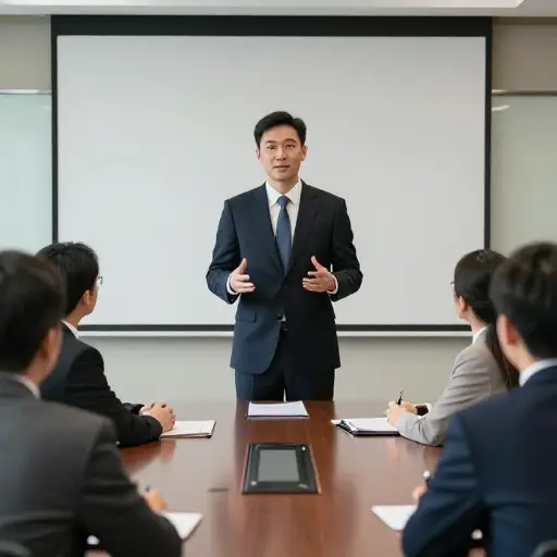 他自信果断的演讲鼓舞了团队。