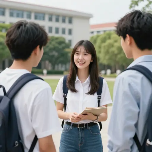 她把我介绍给了她的一些同学。