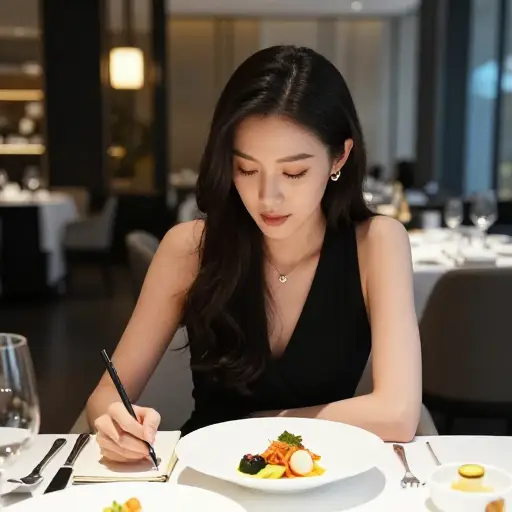 作为一名专业的美食评论家，她已点评了这座城市里数百家餐厅。