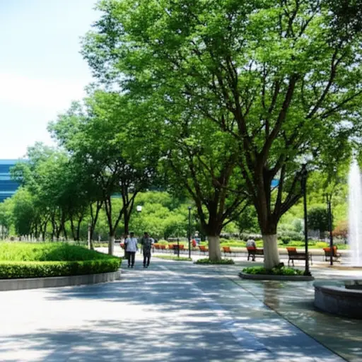 周末去公园散步是个很好的消遣方式。