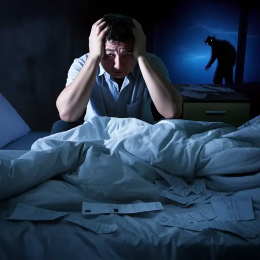 他的债务问题就像个挥之不去的恶魔，让他夜不能寐。
