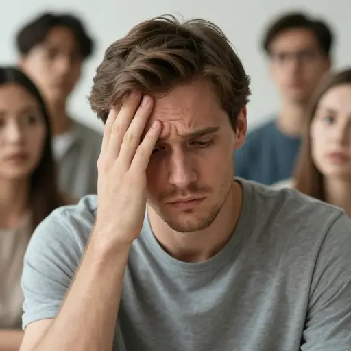 当我邀请他加入我们时，他摇了摇头。