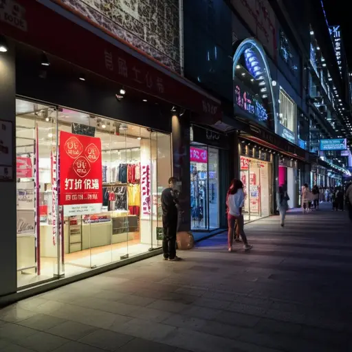 这家商店在打折期间营业到很晚。