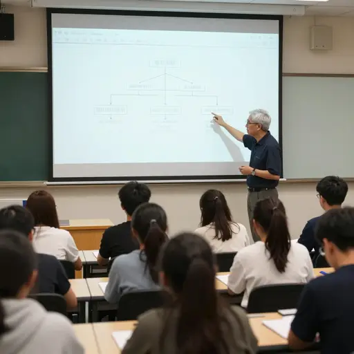 教授在语文学研讨课上追溯了一个拉丁词根如何演化为五种欧洲语言中的不同词汇。