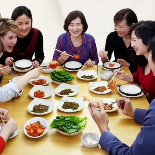 许多韩国人喜欢吃泡菜。