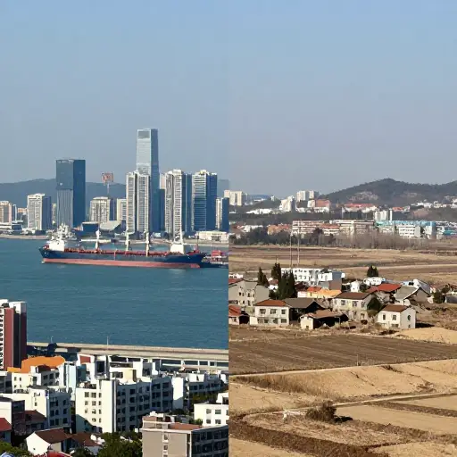 沿海地区的经济繁荣与内陆的停滞形成了显著对比。