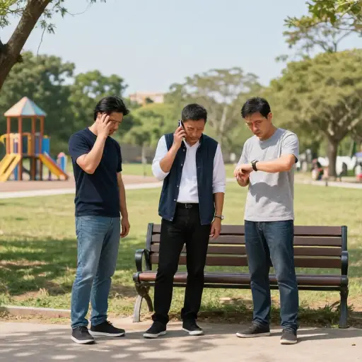 我们本应中午见面，但他们打电话改了时间。