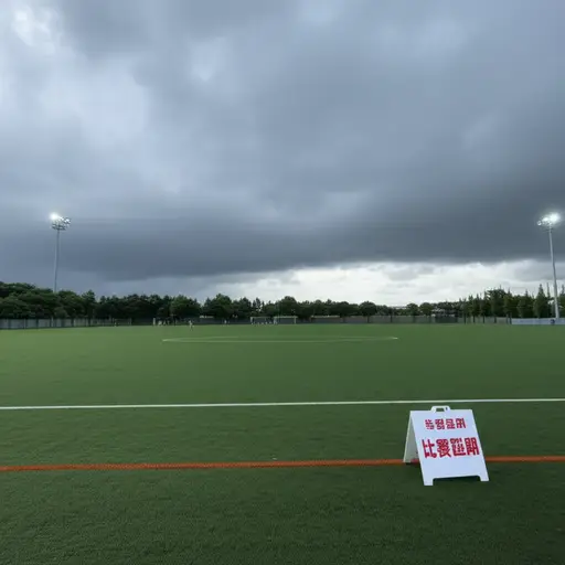 恶劣的天气迫使比赛延期举行。