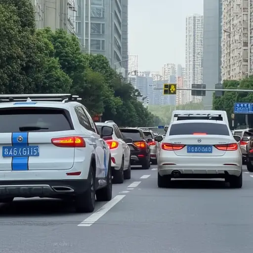 街道上挤满了不停鸣笛的汽车。