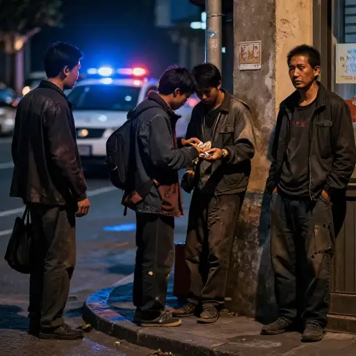 大多数失业者常常转向轻微犯罪，有时甚至是抢劫、卖淫和贩毒等重大犯罪。