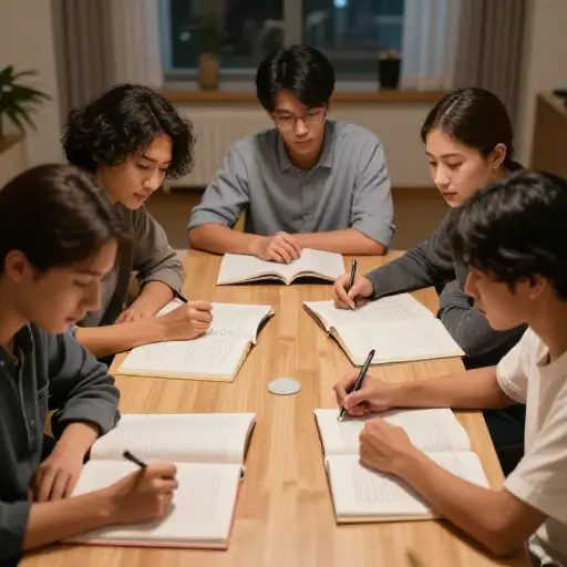 我们的学习小组每周四晚上见面。