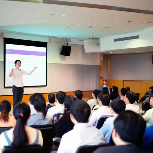 他是一位活泼的演讲者，总能带动全场气氛。