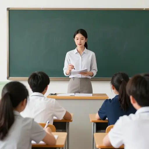 老师放慢语速以便学生们能跟上听写。