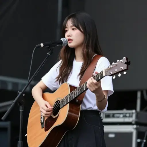 她创作并表演自己的音乐。