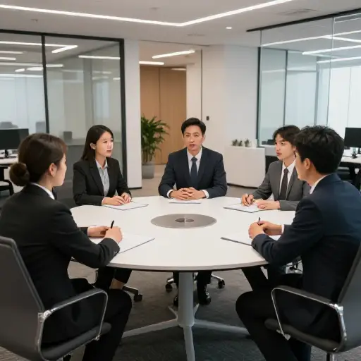 他们公司的管理结构非常扁平。