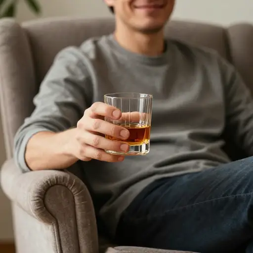 我偶尔会享受一杯上等威士忌。