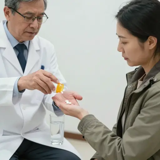 医生开了一种温和的助眠药来帮助那位旅行者适应十二小时的时差。
