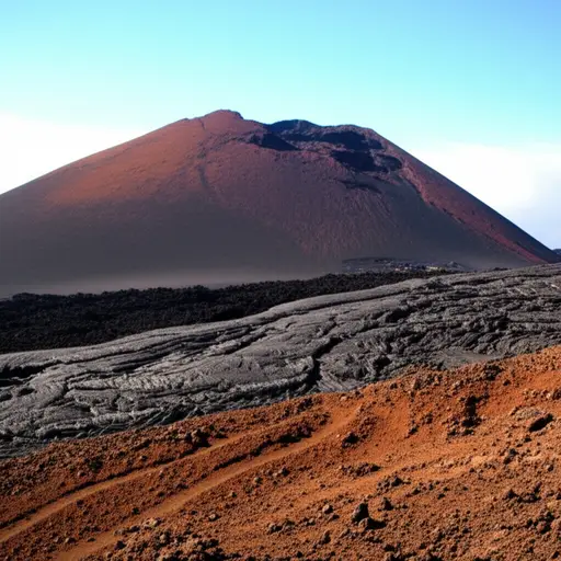 这座山的地貌是由古代的火山活动塑造的。