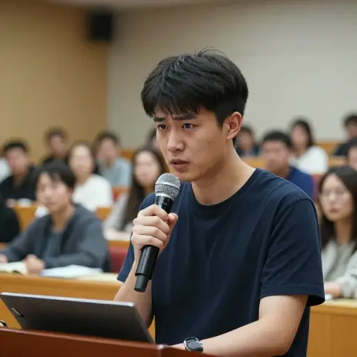 当我在公共场合演讲时，我有时会感到紧张。