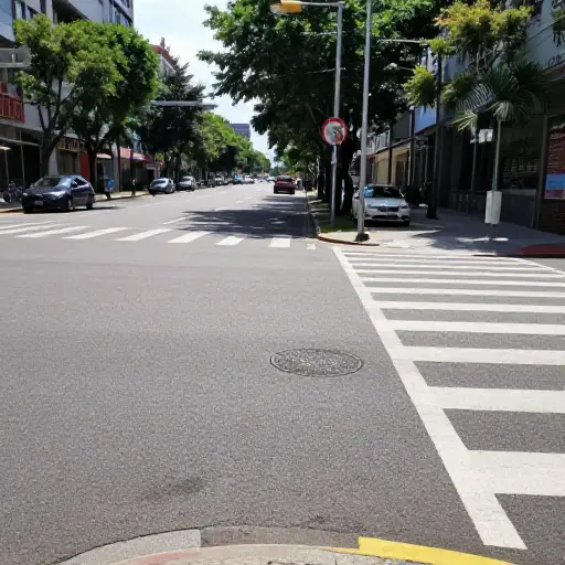 在第一个路口左转。