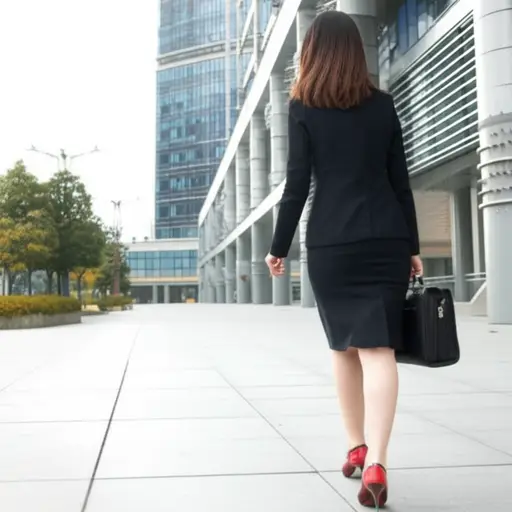 她正在返回办公室的路上。