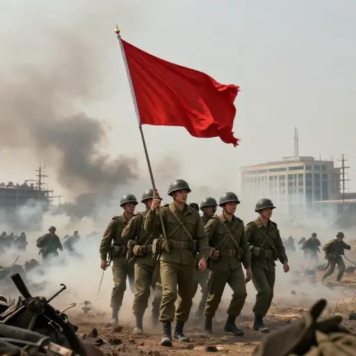 这个国家为其独立而战，并建立了新政府。