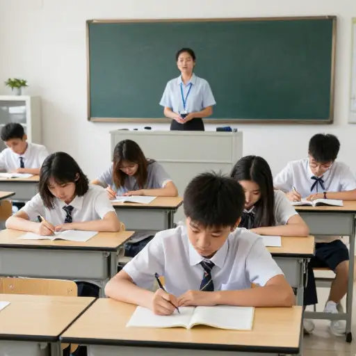 请安静，考试开始了。