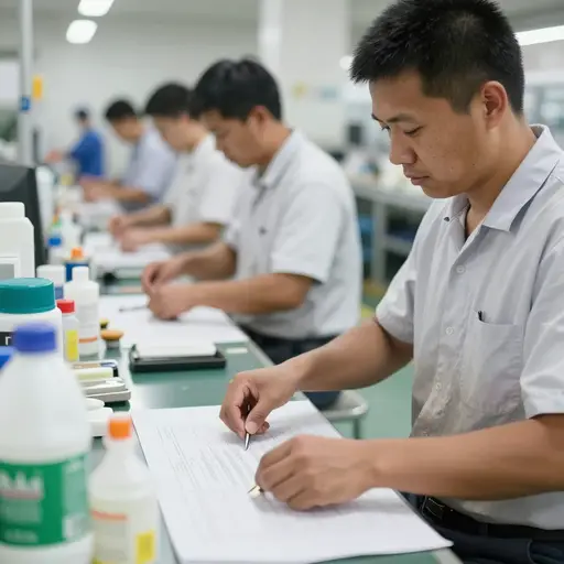 许多产品是中国制造的。