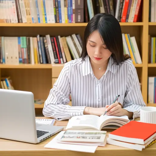 她正在努力学习以获得大学文凭。
