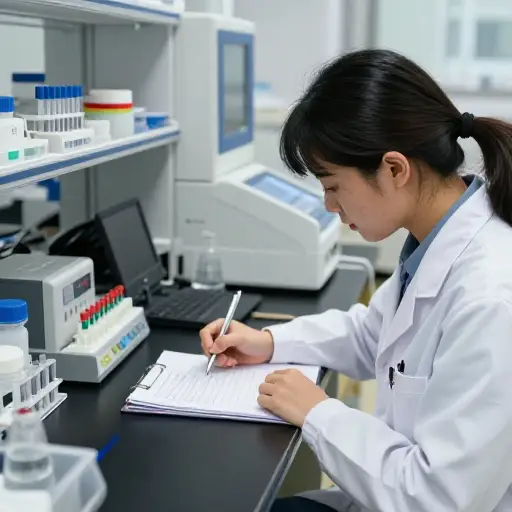 她细致的研究遵循了一个循序渐进的过程，仔细记录了实验的每个阶段。