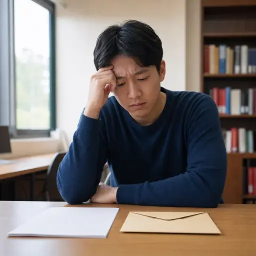 他对考试结果持悲观态度，觉得自己肯定会不及格。
