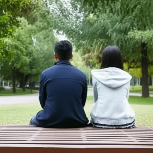 他们约定在公园见面是个秘密。