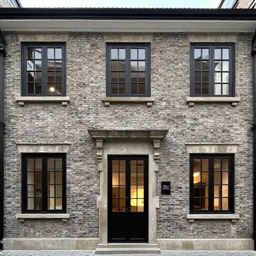 这座历史建筑进行了精心的翻新，保留了原始外观的同时现代化了内部。
