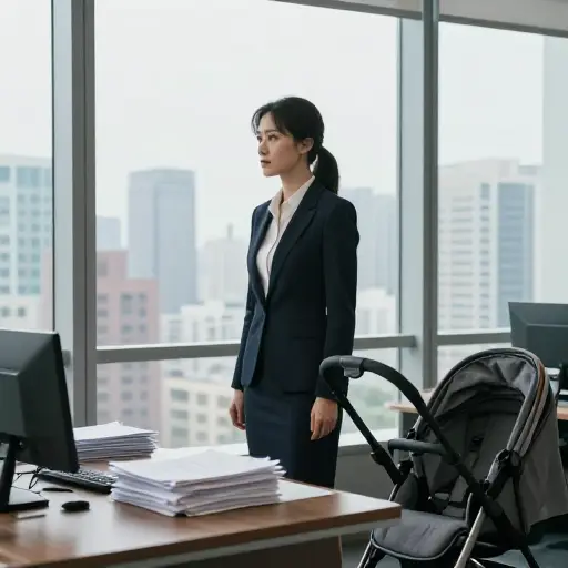 但如果女性能够达到高层管理级别，有一个大问题：那些女性不会有孩子。