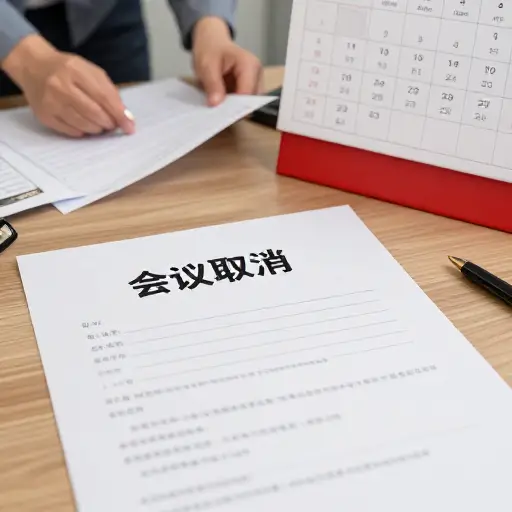 鉴于近期发生的事件，我们决定取消会议。