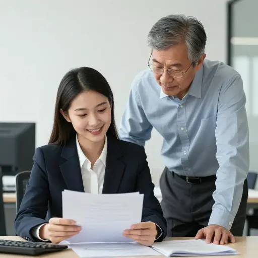 作为一名新近加入的员工，她正在参与导师计划以加速融入。