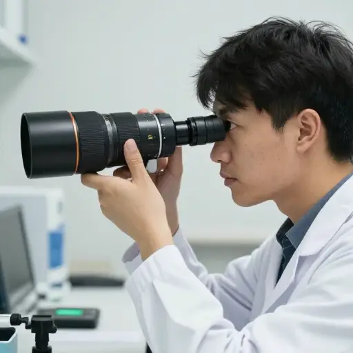 研究人员使用了望远镜头。