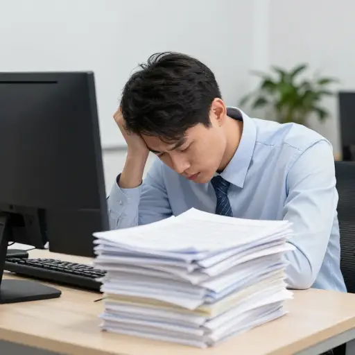 我的工作已经堆积起来，我不得不继续下去。