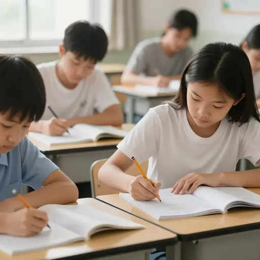 为了考试，学生必须准备一篇关于他们最喜欢的书的短文。