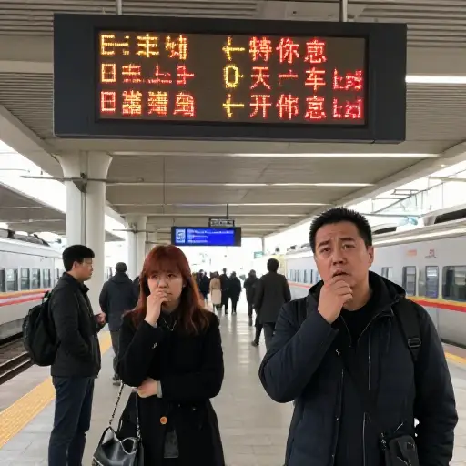 火车又一次晚点了。