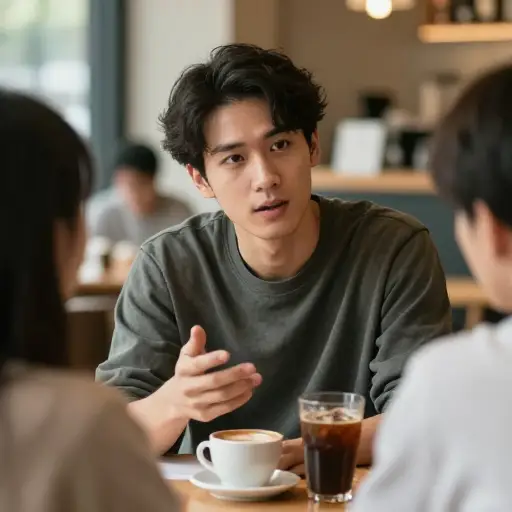 他声称见过那位演员。至少，他是这么告诉我的。
