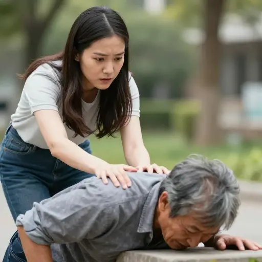 她不假思索地采取了行动。