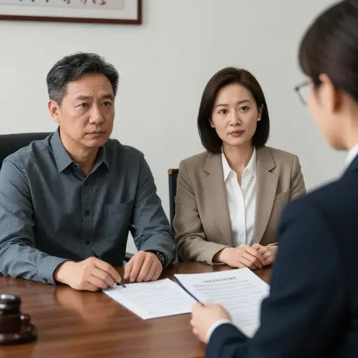 我最后一次听说他们正在办理离婚。