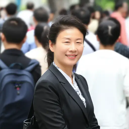 我在人群中一眼就认出了我的老师。
