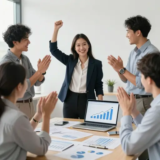 这个项目在她专业的指导下取得了成功。