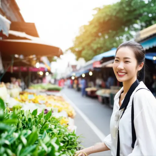 她会说一点泰语，这让她在泰国旅行时更方便。
