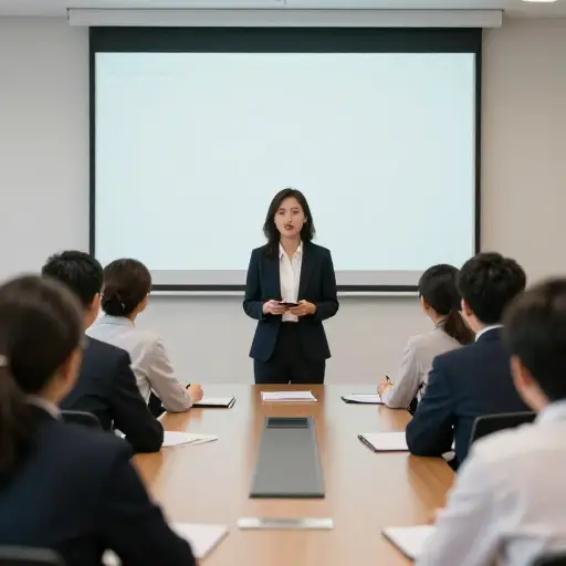她偷偷拍下了会议的照片，没有人注意到。