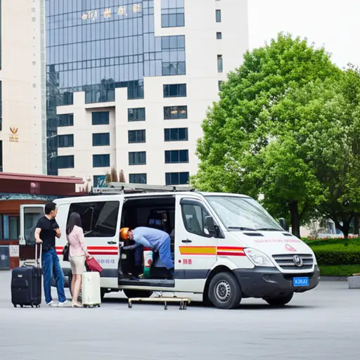 由于水管维修，我们不得不暂时搬到酒店住几天。